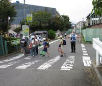 改修前の横断歩道。