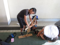 火起こしに集中!